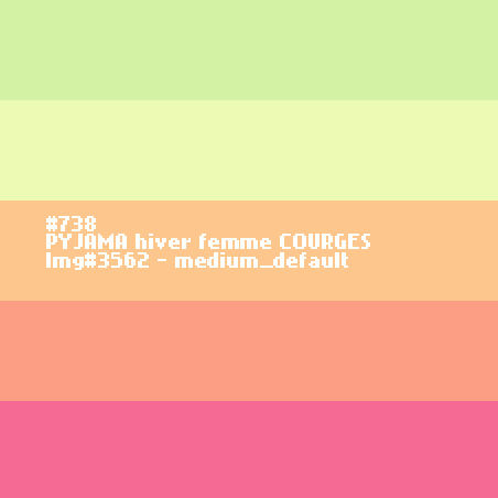 PYJAMA hiver femme COURGES
