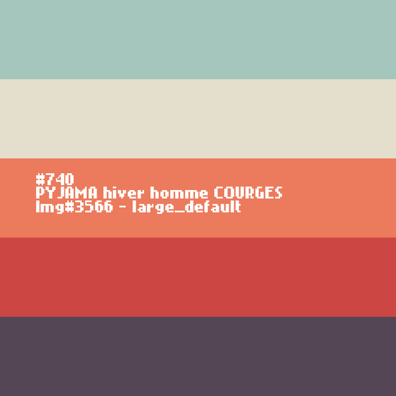 Winter pyjama voor heren  COURGES (Pompoenen)