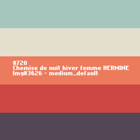 Nachthemd voor vrouwen HERMINE (Hermelijn)