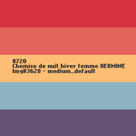 Nachthemd voor vrouwen HERMINE (Hermelijn)