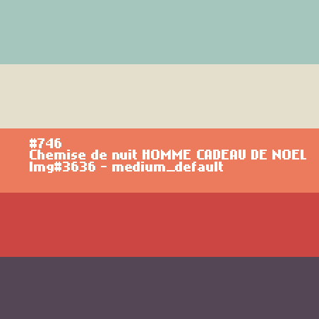 Chemise de nuit hiver homme CADEAU de Noël