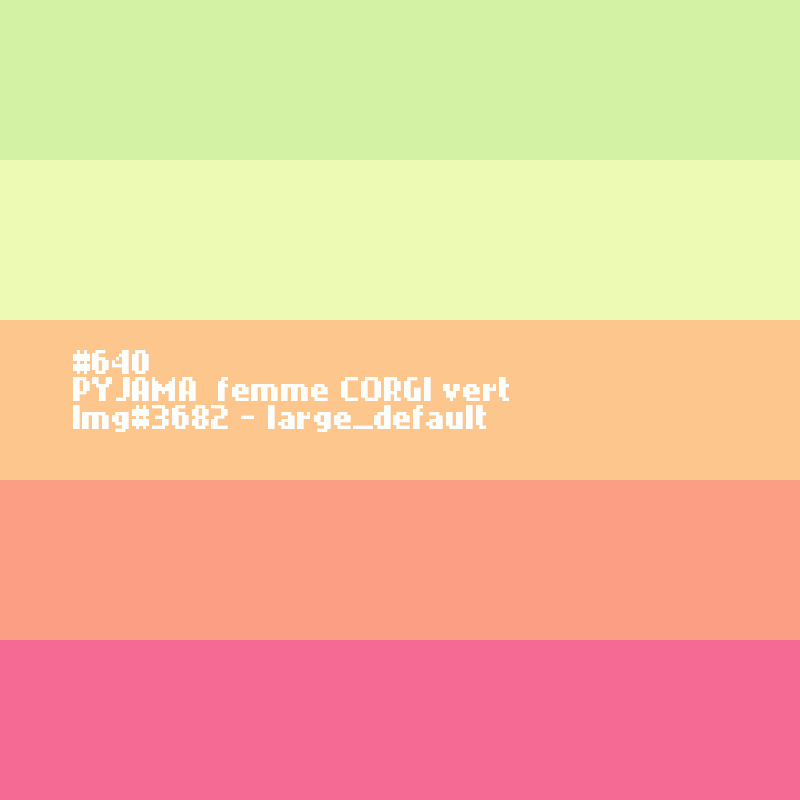 PYJAMA hiver femme CORGI vert