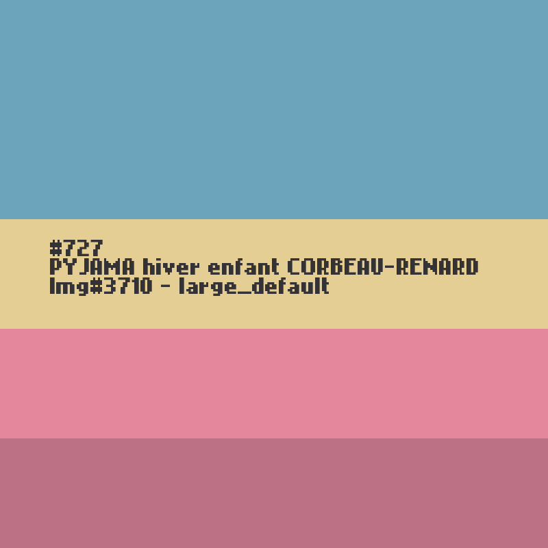 PYJAMA hiver enfant CORBEAU-RENARD