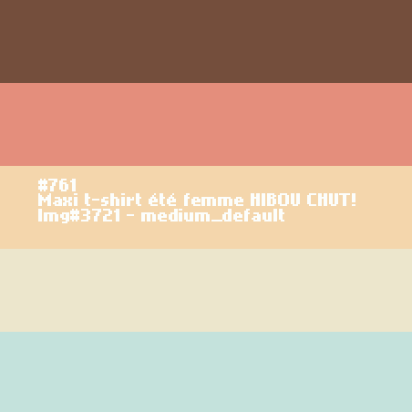 Maxi t-shirt voor meisjes HIBOU. CHUT !