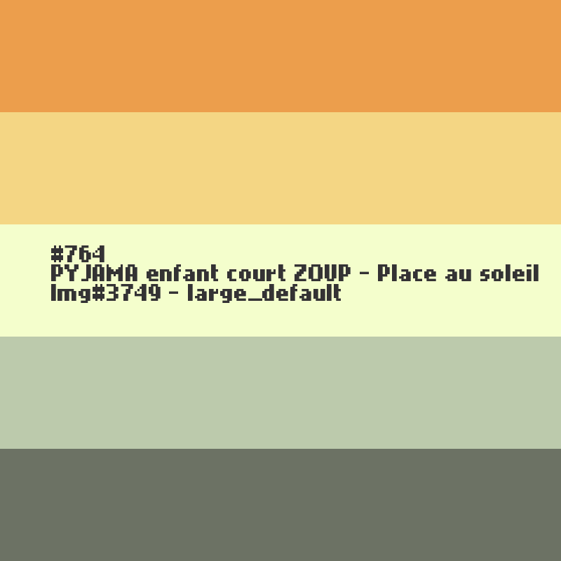 PYJAMA enfant court ZOUP - Place au soleil