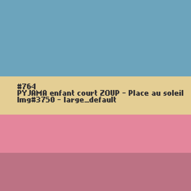 PYJAMA enfant court ZOUP - Place au soleil