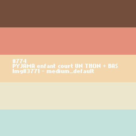 PYJAMA enfant court UN THON + BAS