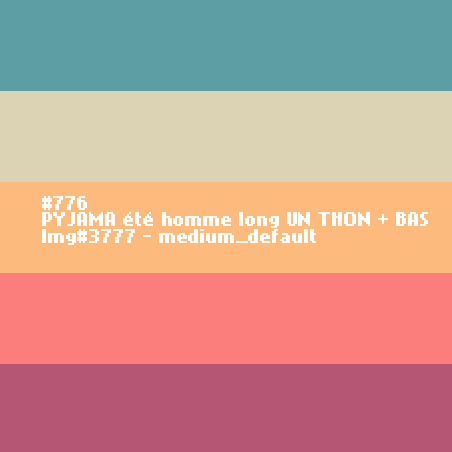 PYJAMA homme long UN THON + BAS