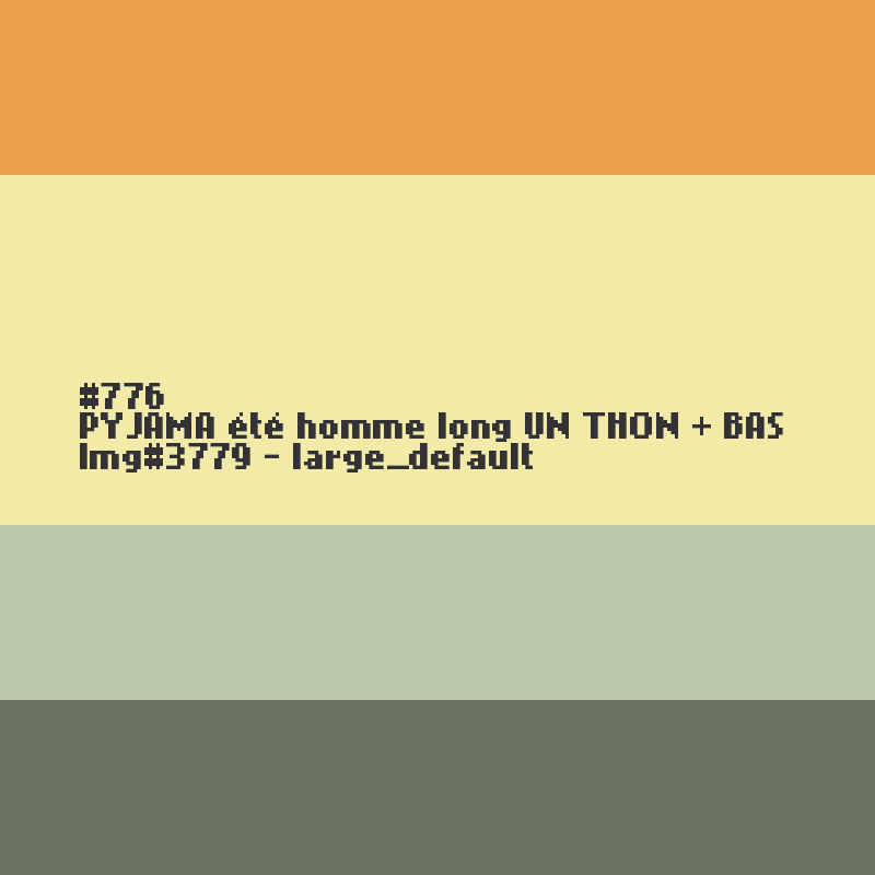 PYJAMA homme long UN THON + BAS