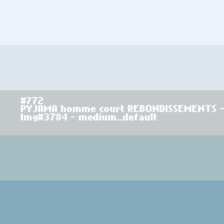 PYJAMA homme court REBONDISSEMENTS