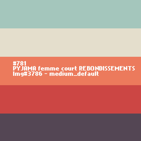 PYJAMA femme court REBONDISSEMENTS