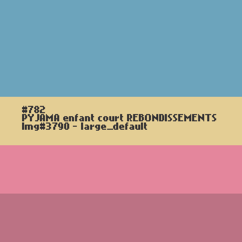 PYJAMA enfant court REBONDISSEMENTS