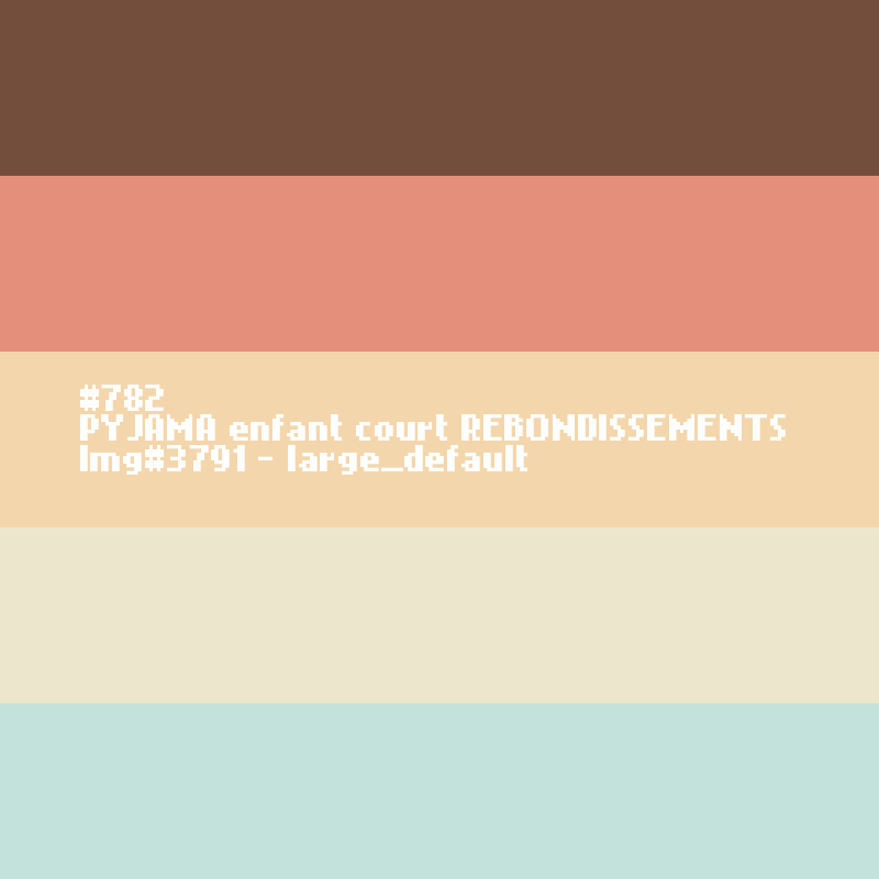 PYJAMA enfant court REBONDISSEMENTS