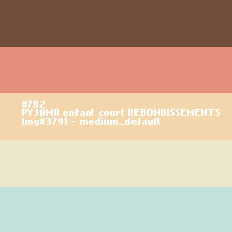 PYJAMA enfant court REBONDISSEMENTS