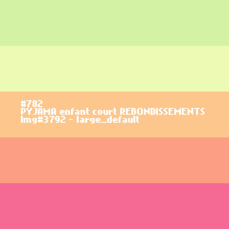 PYJAMA enfant court REBONDISSEMENTS