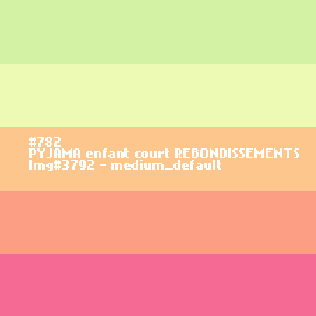 PYJAMA enfant court REBONDISSEMENTS