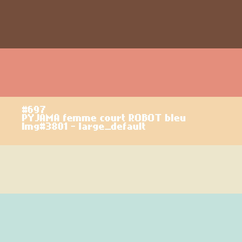 PYJAMA femme court ROBOT