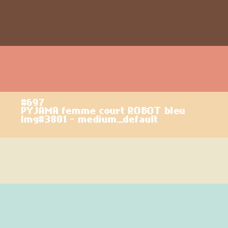 PYJAMA femme court ROBOT
