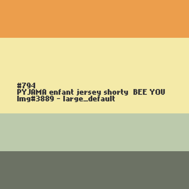 Pyjama shorty voor meisjes in jersey BEE YOU