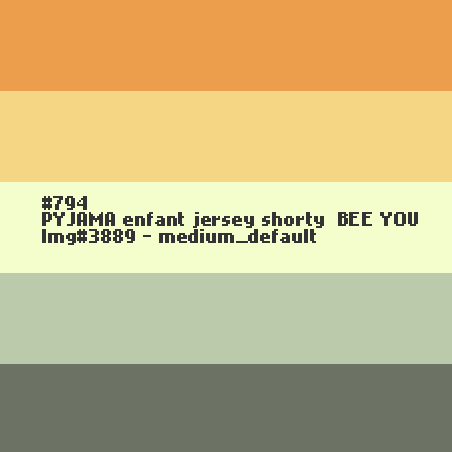 PYJAMA enfant jersey shorty  BEE YOU