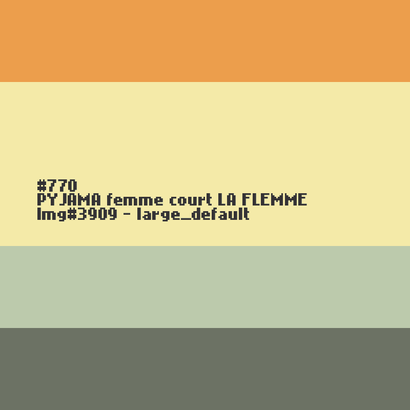 PYJAMA femme court LA FLEMME