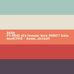 PYJAMA femme long ROBOT