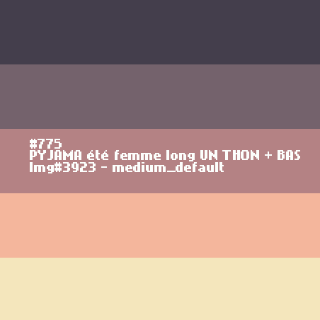 Lange zomerpyjama voor vrouwen UN THON + BAS