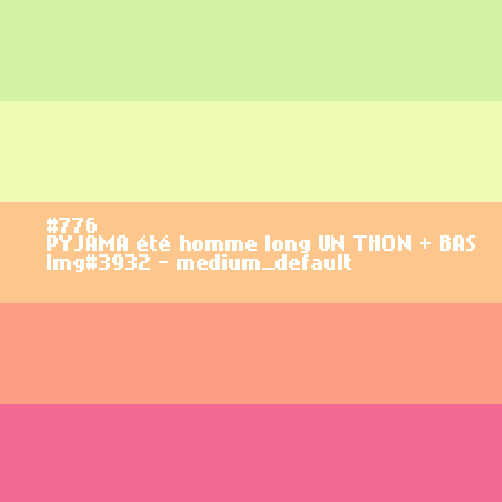 Lange zomerpyjama voor heren UN THON + BAS