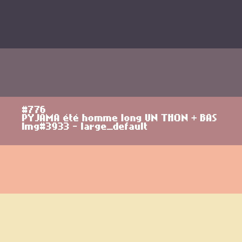 Lange zomerpyjama voor heren UN THON + BAS