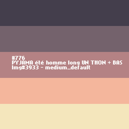 PYJAMA homme long UN THON + BAS