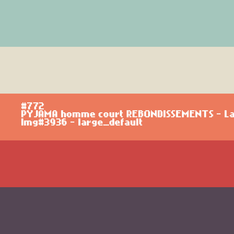 PYJAMA homme court REBONDISSEMENTS