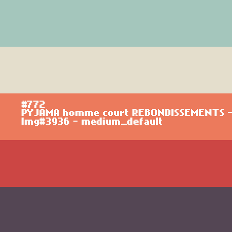 PYJAMA homme court REBONDISSEMENTS