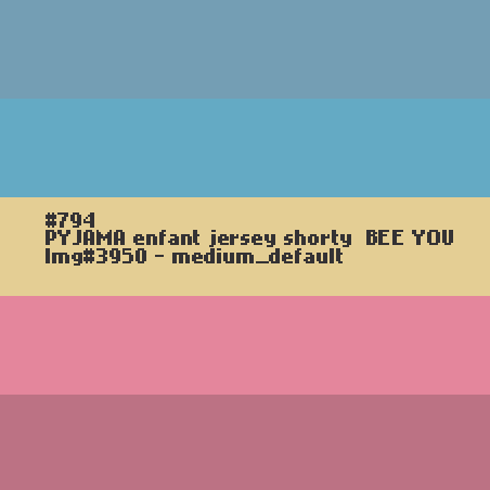 Pyjama shorty voor meisjes in jersey BEE YOU