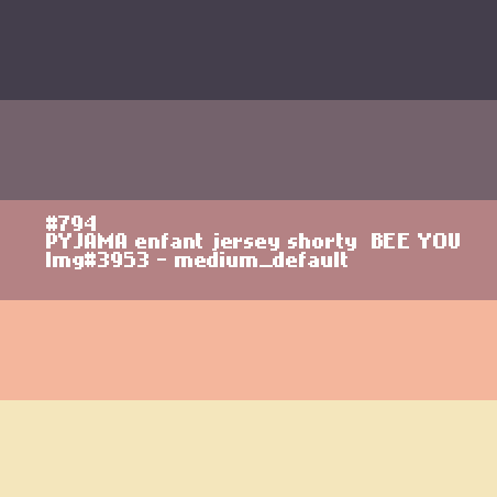 Pyjama shorty voor meisjes in jersey BEE YOU