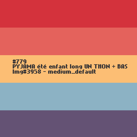 Lange zomerpyjama voor kinderen UN THON + BAS