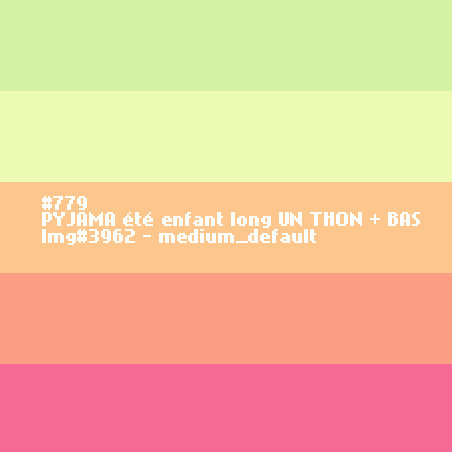 Lange zomerpyjama voor kinderen UN THON + BAS