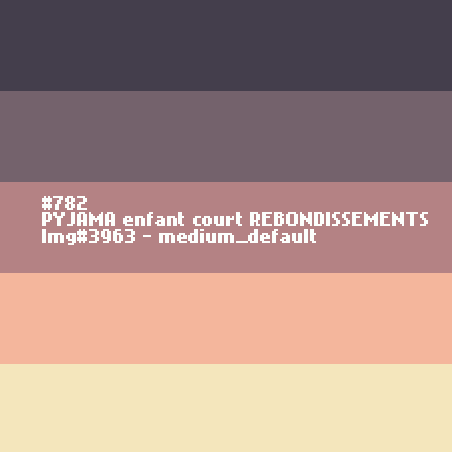 PYJAMA enfant court REBONDISSEMENTS