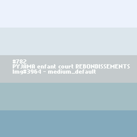 PYJAMA enfant court REBONDISSEMENTS