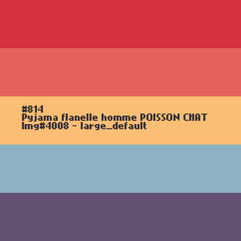 Pyjama flanelle homme Poisson Chat