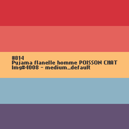 Flanellen pyjama voor heren Kat en Vis