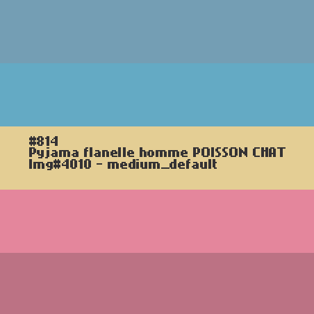 Pyjama flanelle homme Poisson Chat