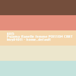 Pyjama flanelle femme Poisson Chat