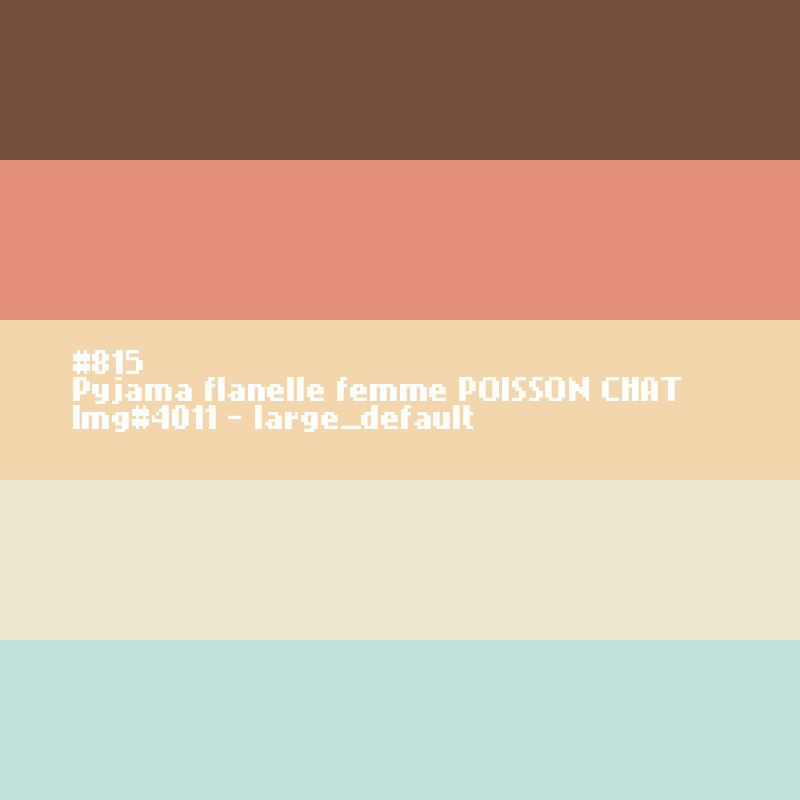 Pyjama flanelle femme Poisson Chat