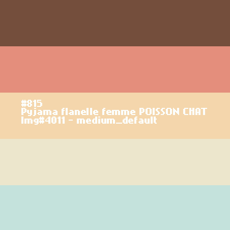 Pyjama flanelle femme Poisson Chat