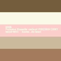 Pyjama flanelle enfant Poisson Chat