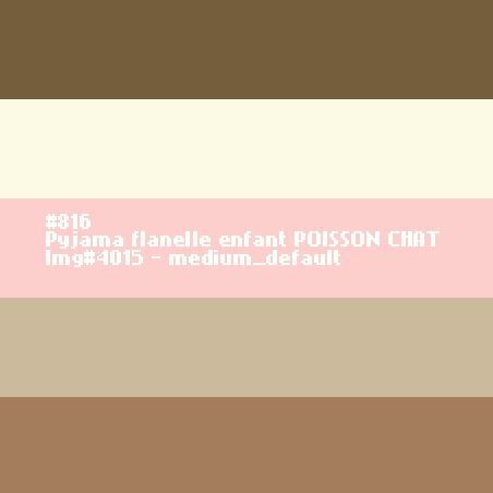 Pyjama flanelle enfant Poisson Chat