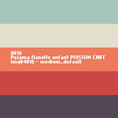 Pyjama flanelle enfant Poisson Chat