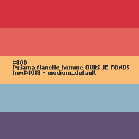 Pyjama flanelle homme OURS Je Fonds