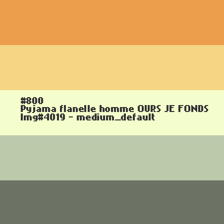 Pyjama flanelle homme OURS Je Fonds