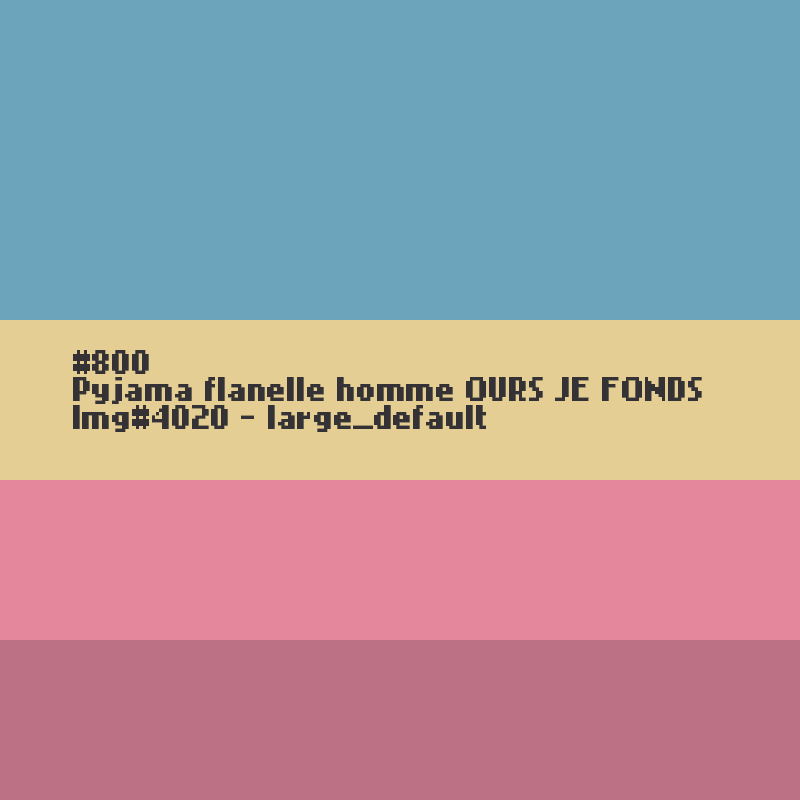 Pyjama flanelle homme OURS Je Fonds